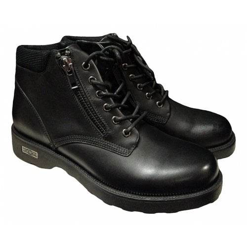Pre-owned Cult Leather Boots In Black