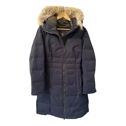 Pre-owned Canada Goose Parka In Navy