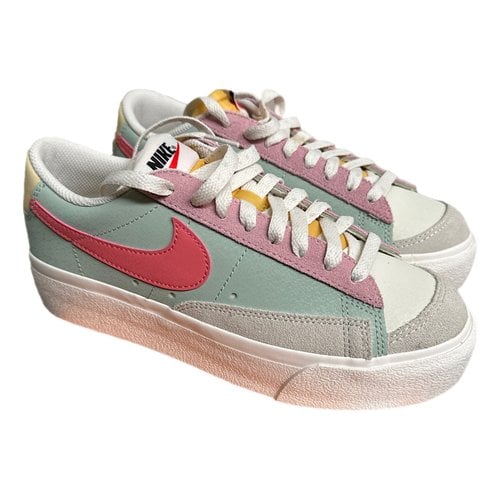 Pre-owned Nike Blazer Cloth Trainers In Multicolour