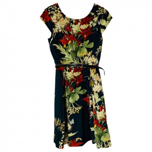 Pre-owned Ted Baker Silk Dress In Blue