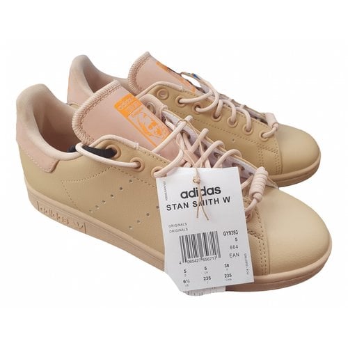 Pre-owned Adidas Originals Stan Smith Cloth Trainers In Camel