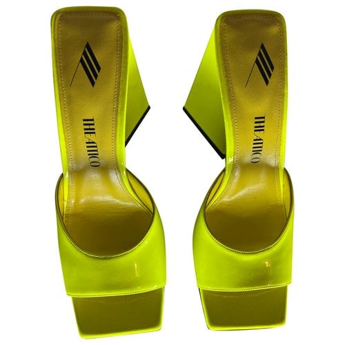 Pre-owned Attico Patent Leather Heels In Yellow