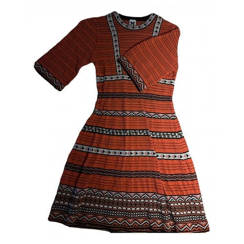 Pre-owned M Missoni Mid-length Dress In Orange