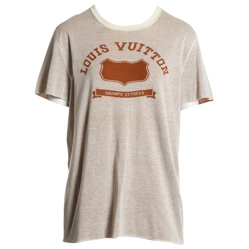 Pre-owned Louis Vuitton T-shirt In Beige