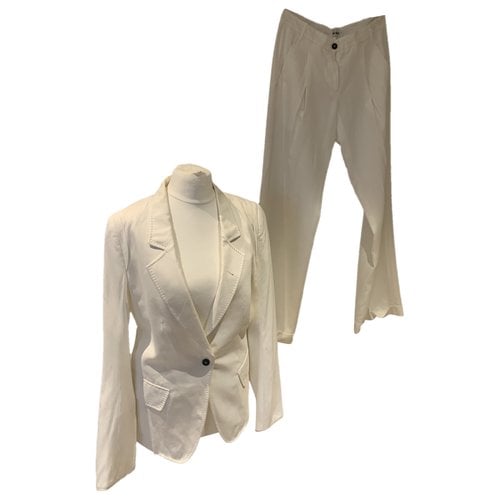Pre-owned Ann Demeulemeester Suit Jacket In White