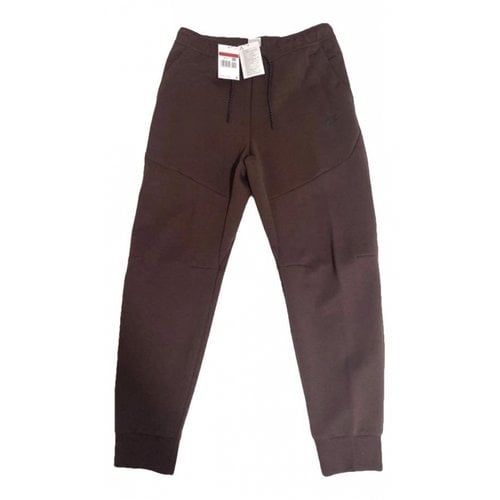 Pre-owned Nike Trousers In Brown
