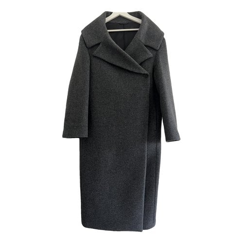 Pre-owned Totême Wool Coat In Grey