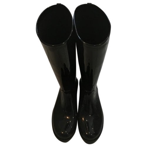 Pre-owned Dolce & Gabbana Wellington Boots In Black