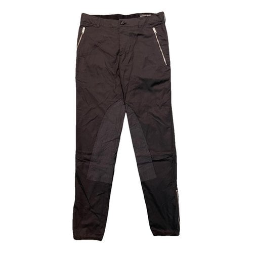 Pre-owned Alexander Mcqueen Trousers In Black