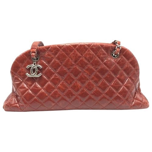 Pre-owned Chanel Mademoiselle Leather Handbag In Red