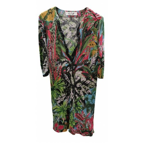 Pre-owned Ken Scott Silk Mid-length Dress In Multicolour
