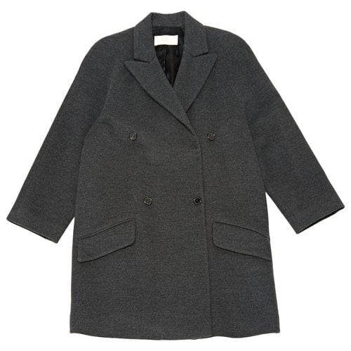 Pre-owned Chloé Wool Coat In Grey