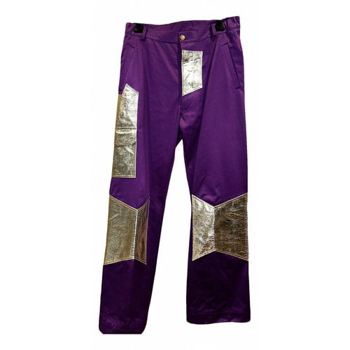 Pre-owned Walter Van Beirendonck Trousers In Purple