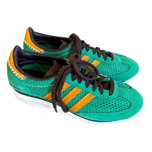 Pre-owned Adidas Originals Cloth Trainers In Green