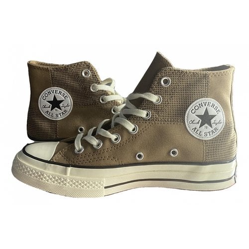 Pre-owned Converse Lace Ups In Brown