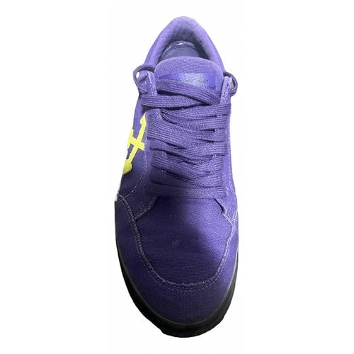 Pre-owned Off-white Lace Ups In Purple
