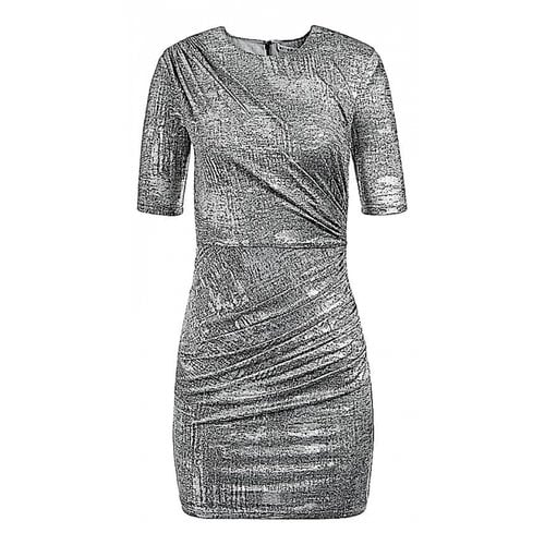 Pre-owned Alice And Olivia Mini Dress In Silver