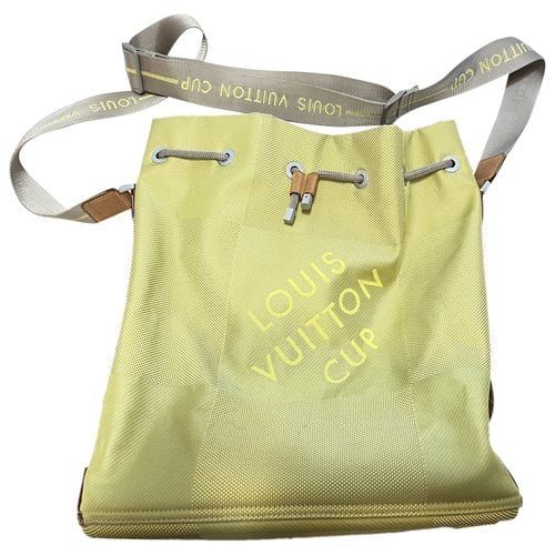 Pre-owned Louis Vuitton Travel Bag In Yellow