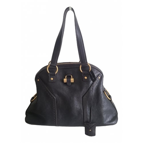 Pre-owned Saint Laurent Muse Leather Handbag In Black