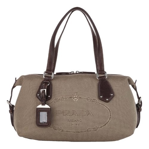 Pre-owned Prada Re-edition 2000 Cloth Handbag In Brown