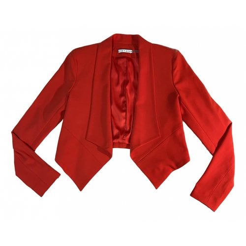Pre-owned Alice And Olivia Blazer In Red
