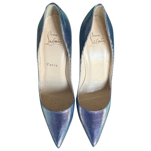 Pre-owned Christian Louboutin So Kate Glitter Heels In Multicolour