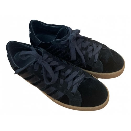 Pre-owned Dsquared2 Velvet Trainers In Black
