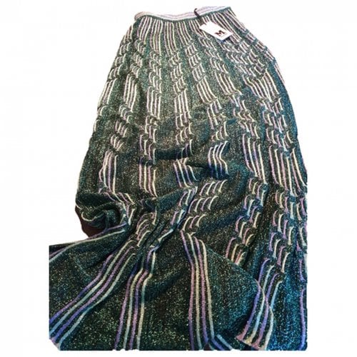 Pre-owned M Missoni Maxi Dress In Green