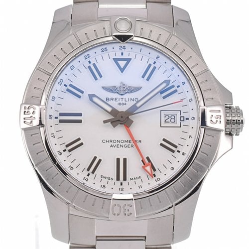 Pre-owned Breitling Avenger Watch In White