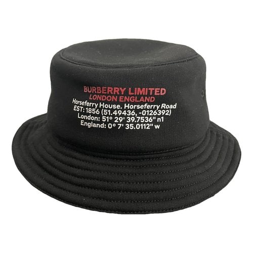 Pre-owned Burberry Hat In Black