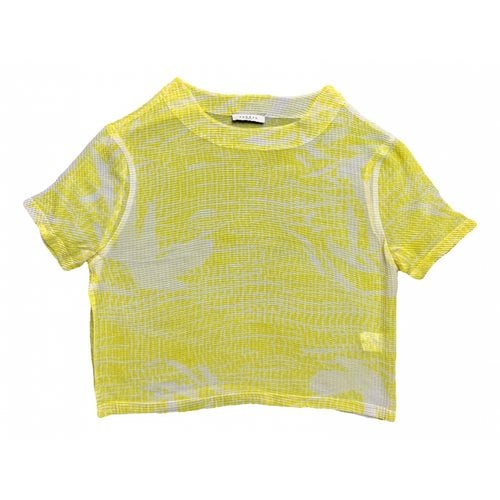 Pre-owned Sandro Blouse In Yellow