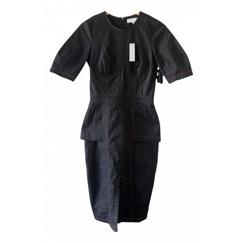 Pre-owned Fleur Du Mal Mid-length Dress In Black