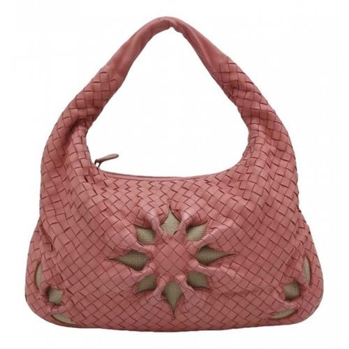 Pre-owned Bottega Veneta Veneta Leather Handbag In Pink