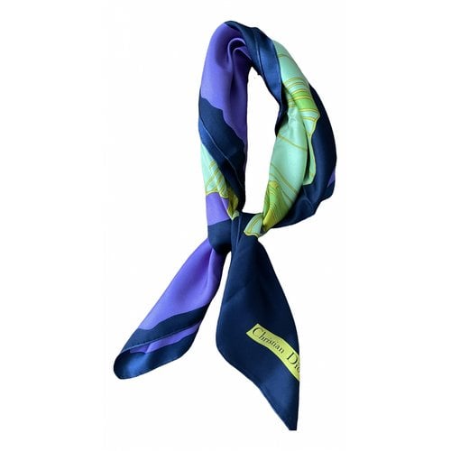 Pre-owned Dior Silk Handkerchief In Multicolour