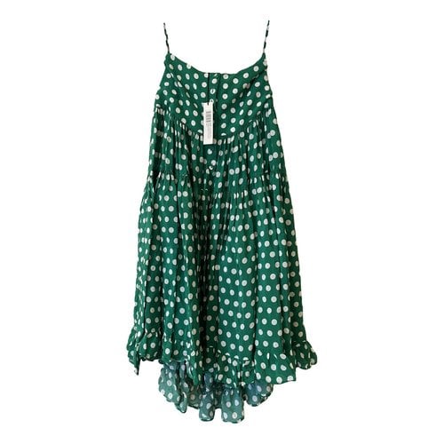 Pre-owned Alexandra Miro Maxi Skirt In Green