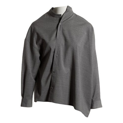 Pre-owned Totême Noma Wool Blouse In Grey