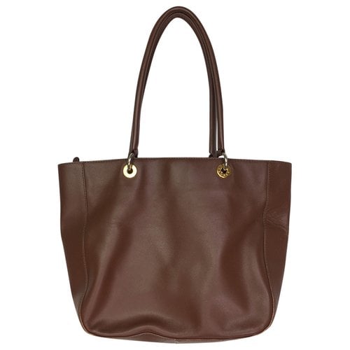 Pre-owned Jil Sander Leather Tote In Camel