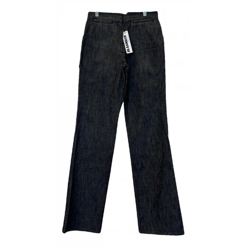 Pre-owned Jil Sander Straight Jeans In Grey