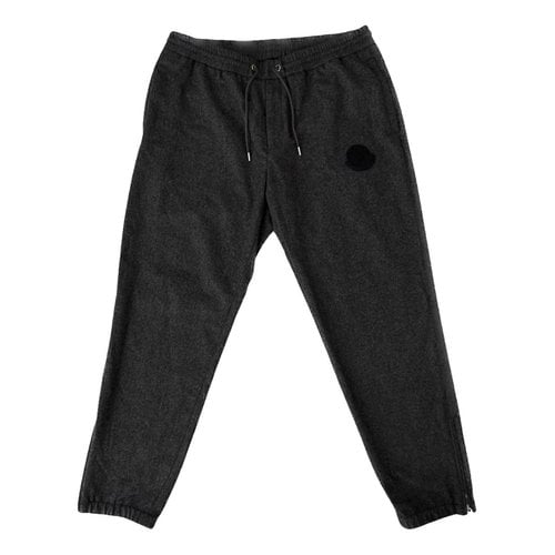 Pre-owned Moncler Trousers In Grey