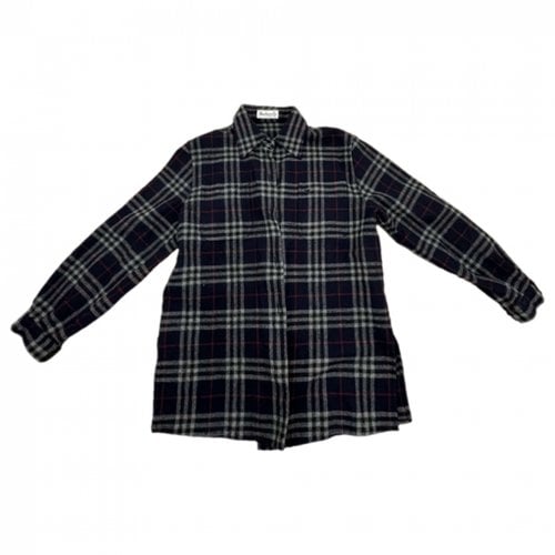 Pre-owned Burberry Wool Shirt In Blue