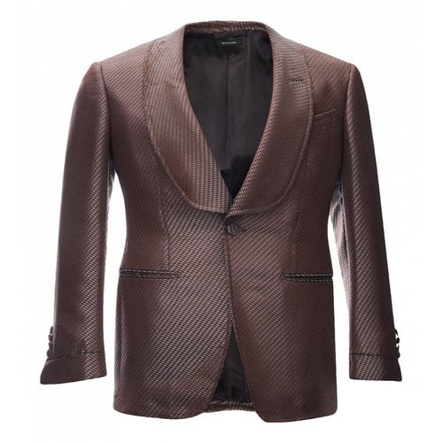 Pre-owned Tom Ford Silk Jacket In Brown