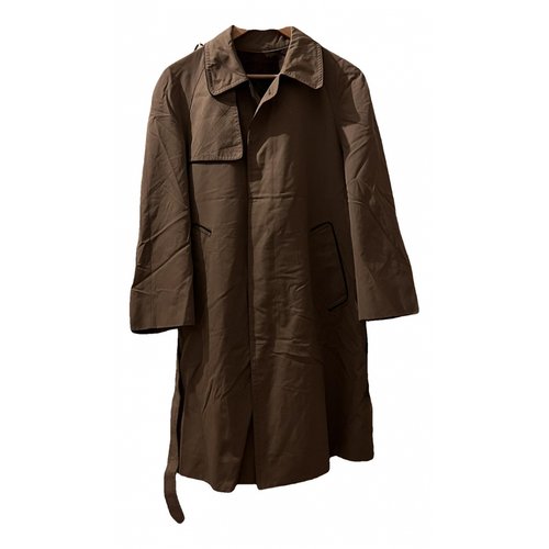 Pre-owned Lanvin Trench Coat In Brown