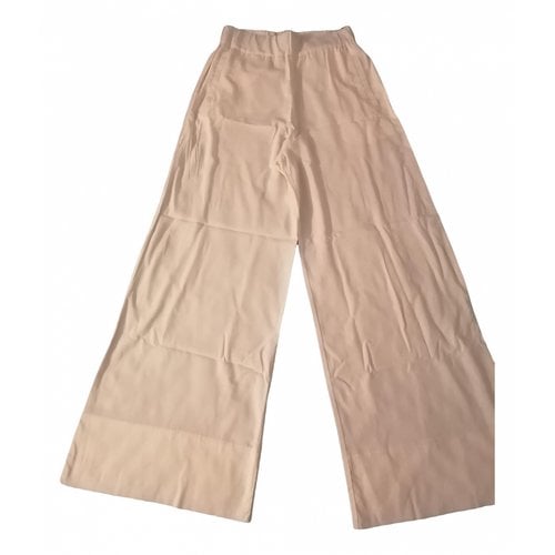 Pre-owned Jucca Large Pants In White