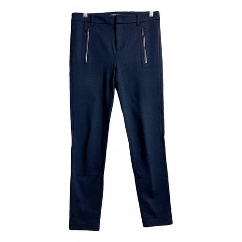 Pre-owned Vince Straight Pants In Blue