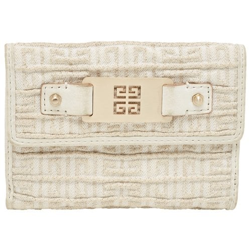 Pre-owned Givenchy Leather Wallet In White