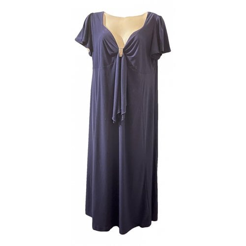 Pre-owned Hope Maxi Dress In Navy