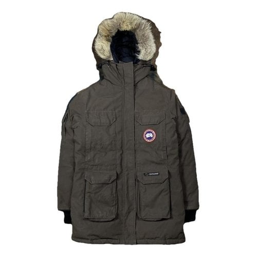Pre-owned Canada Goose Expedition Parka In Brown
