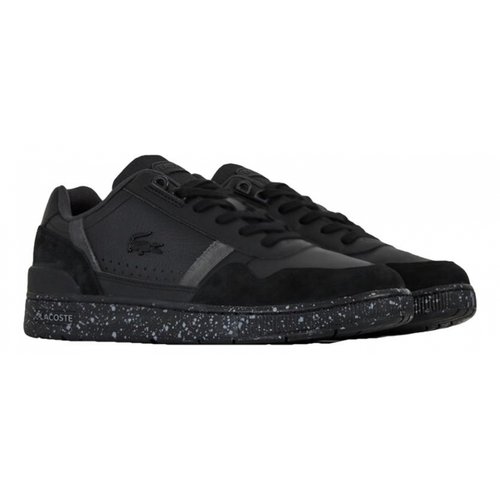 Pre-owned Lacoste Low Trainers In Black