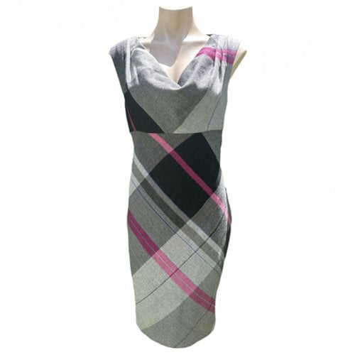 Pre-owned Ted Baker Wool Mid-length Dress In Multicolour
