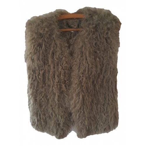 Pre-owned Whistles Leather Knitwear In Beige
